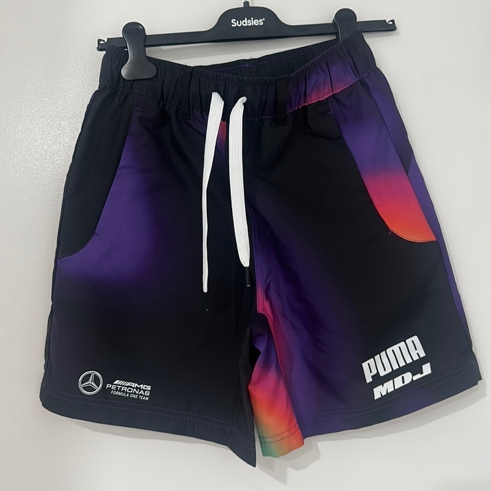 Men's Mercedes-AMG Petronas F1 x Mad Dog Jones Shorts - Picture 4 of 6